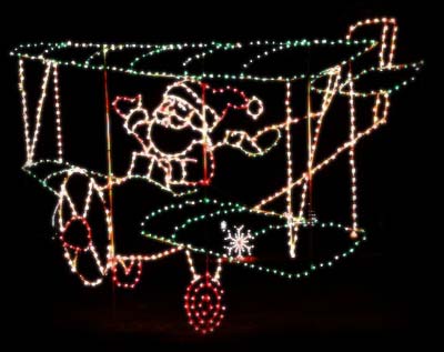 Christmas lights at Fantasy Land of Lights in Bartlesville